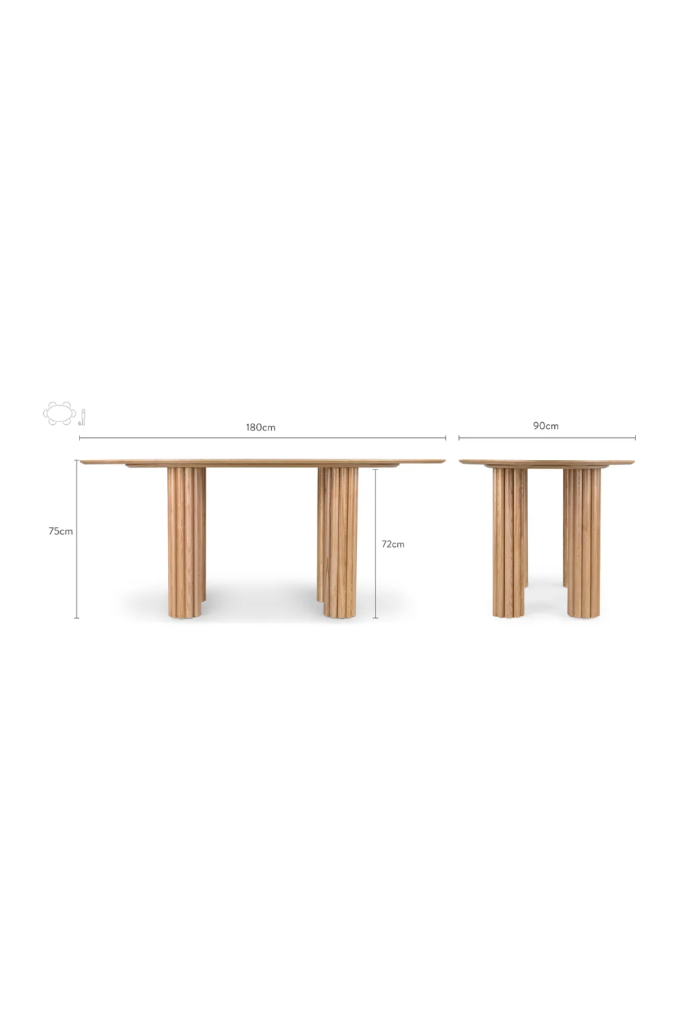 Wooden Oval Dining Table | NV Gallery Goya | Oroa.com