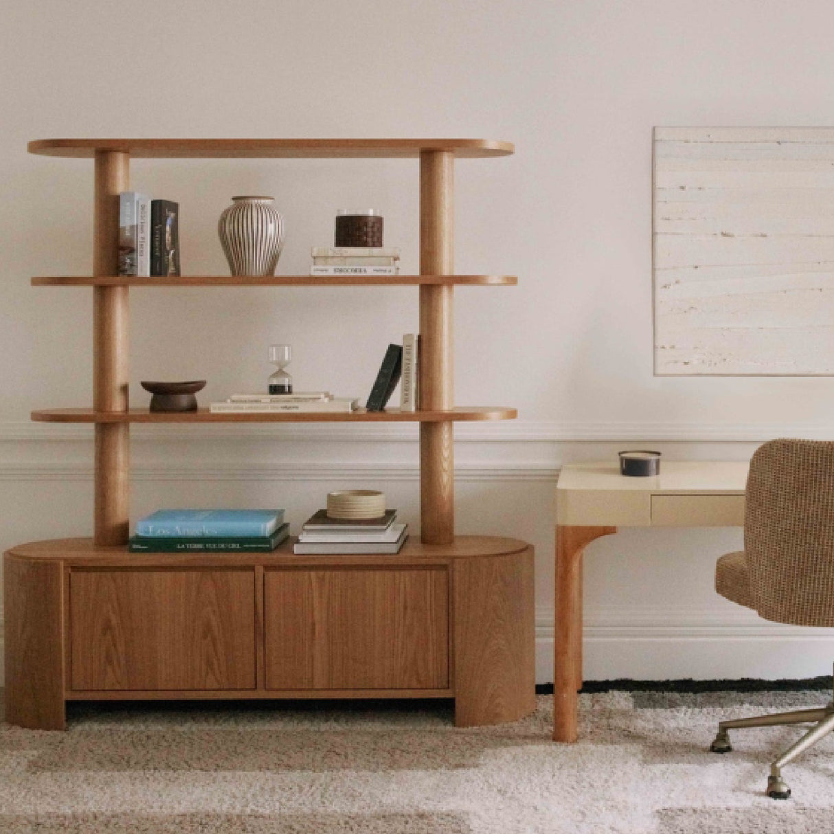 Blond Ash Wood Bookcase | Oroa.com
