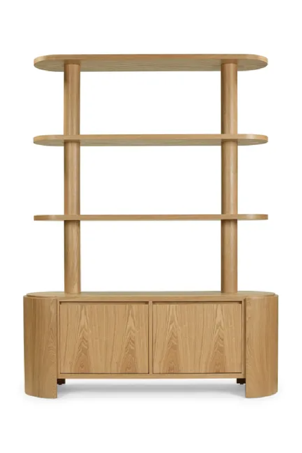 Blond Ash Wood Bookcase | NV Gallery Elipse | Oroa.com