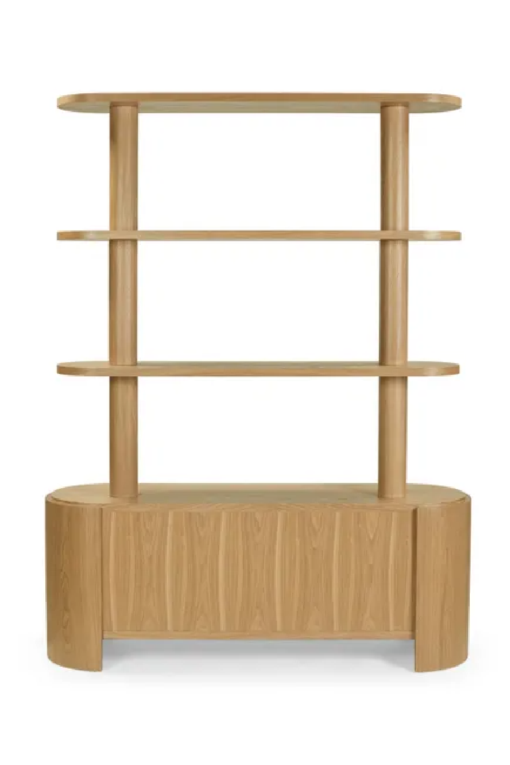 Blond Ash Wood Bookcase | NV Gallery Elipse | Oroa.com