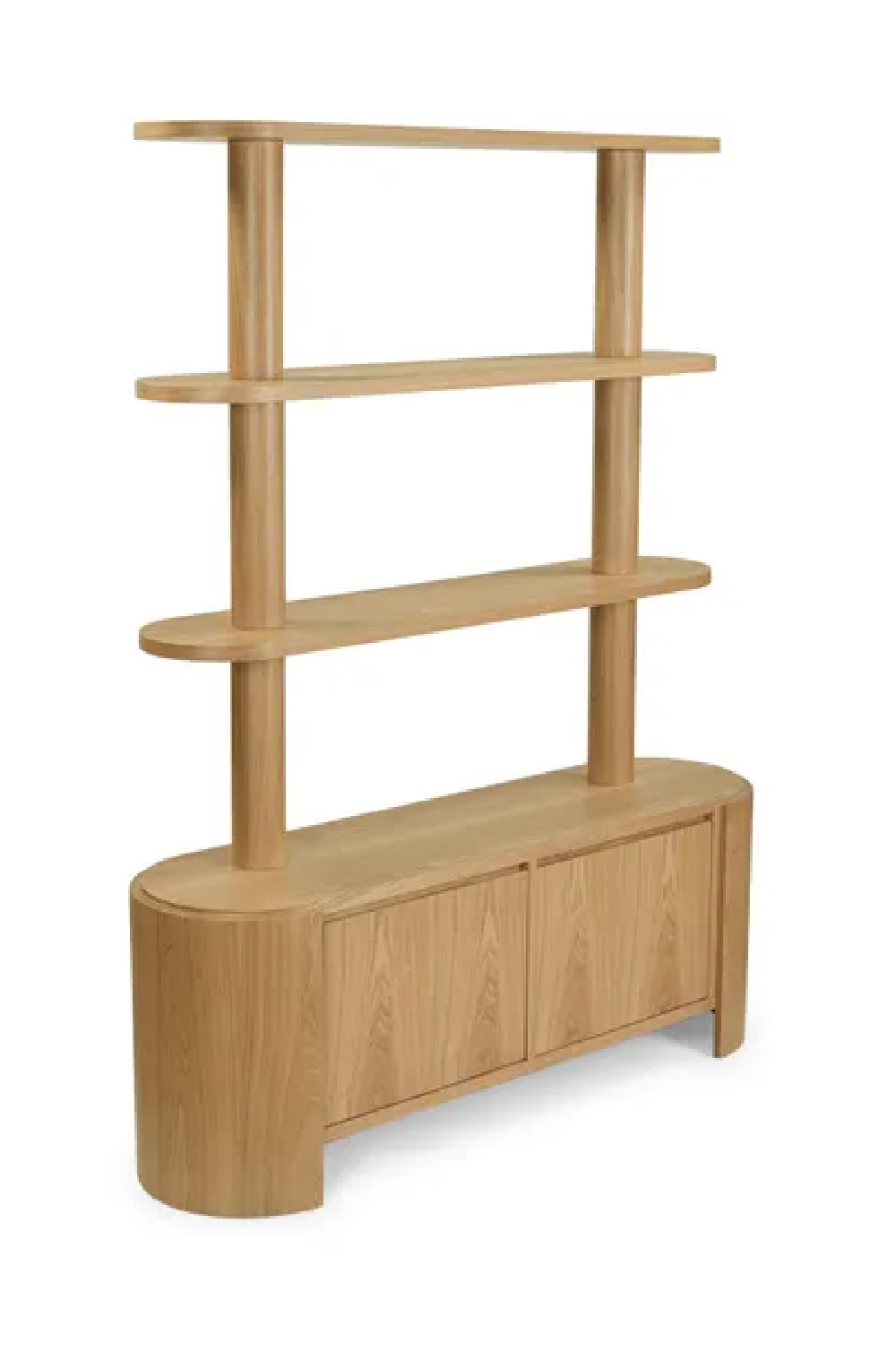 Blond Ash Wood Bookcase | NV Gallery Elipse | Oroa.com