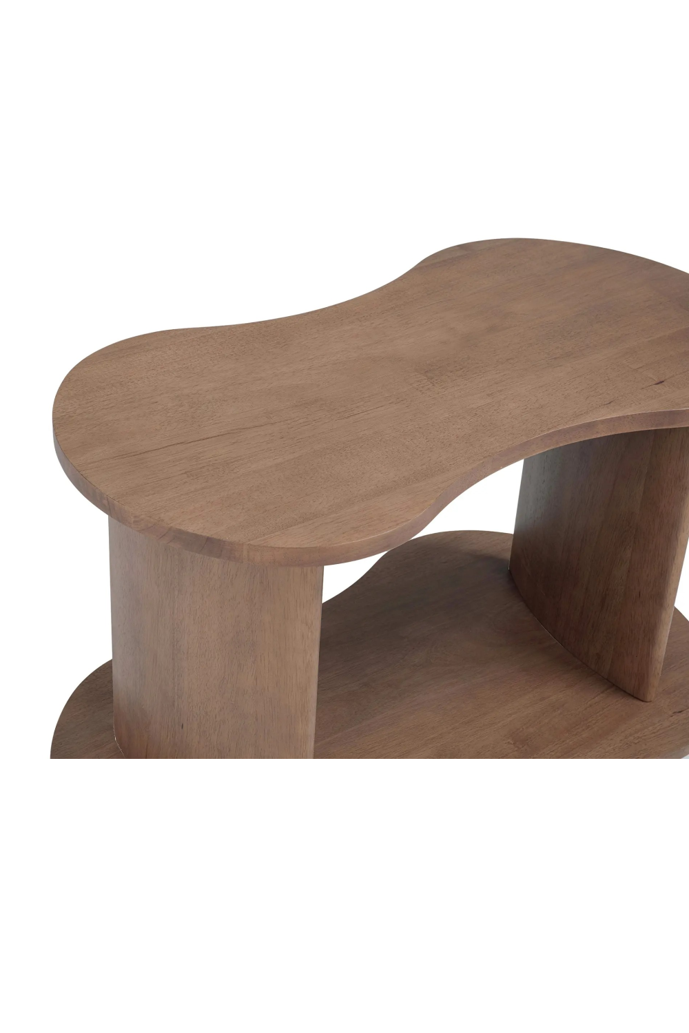 Solid Rubberwood 2-Layer Shelf | Oroa.com