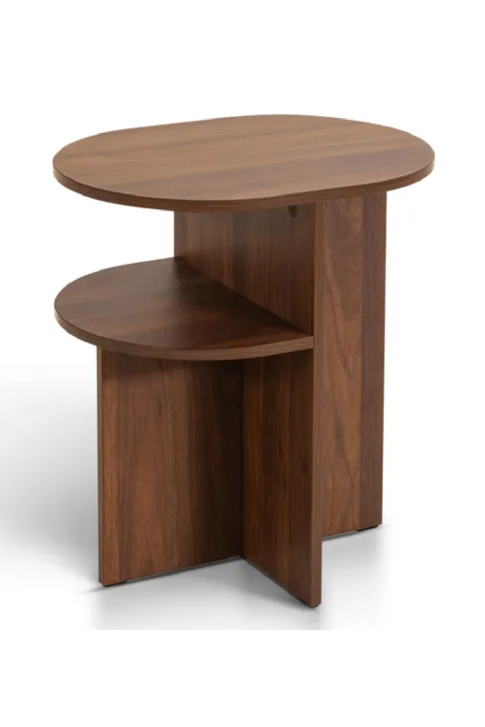 2-Layer Oval Bedside Table | NV Gallery Kyoto | Oroa.com