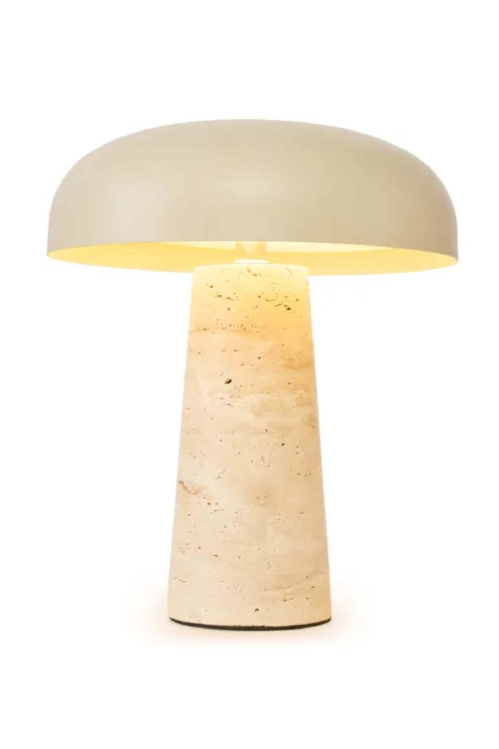 Travertine Base Table Lamp | NV Gallery Amanita | Oroa.com