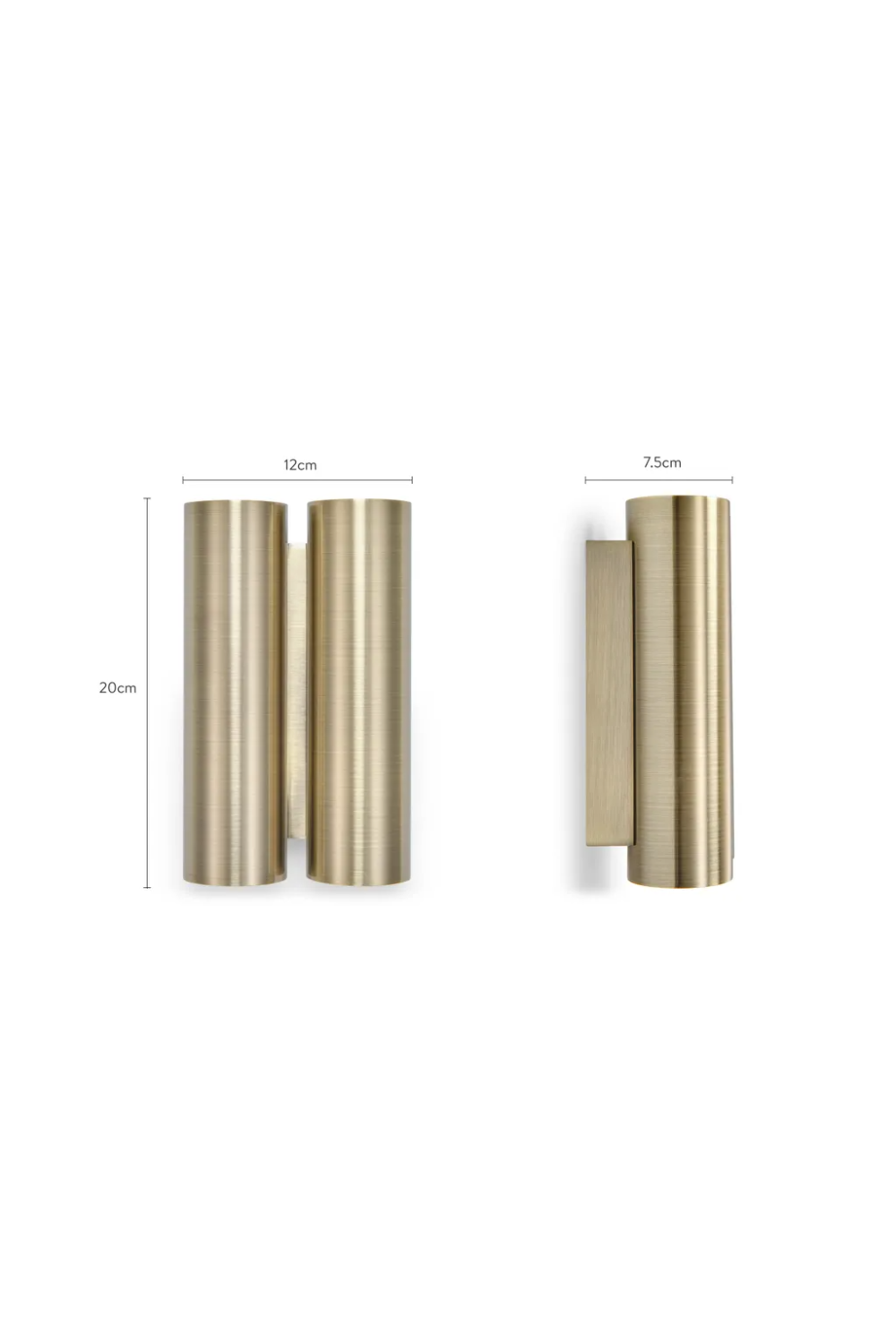 Tubular Brass Wall Lamp | NV Gallery Trevi | Oroa.com