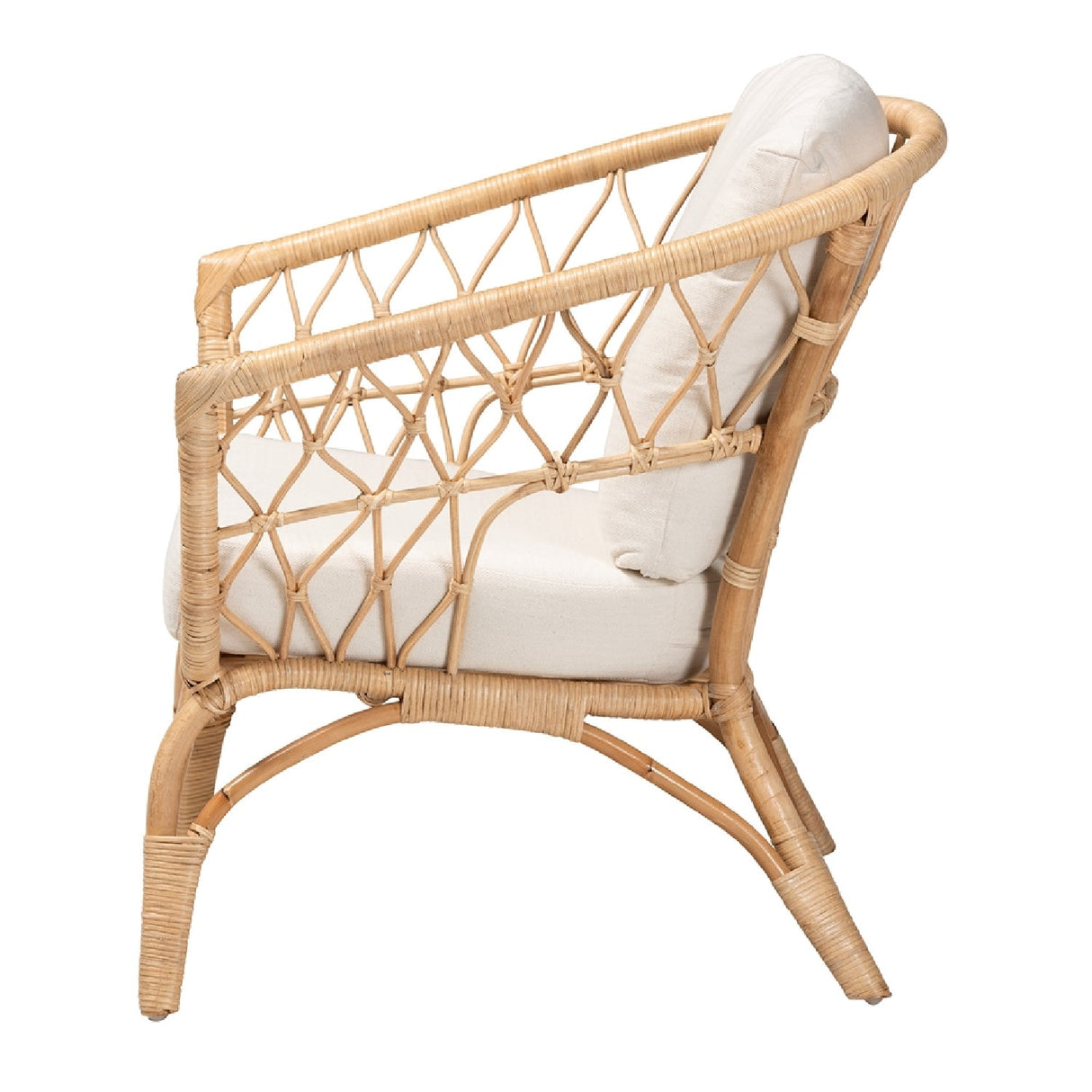 Modern European furniture - Openwork Rattan Accent Chair - www.oroa.com