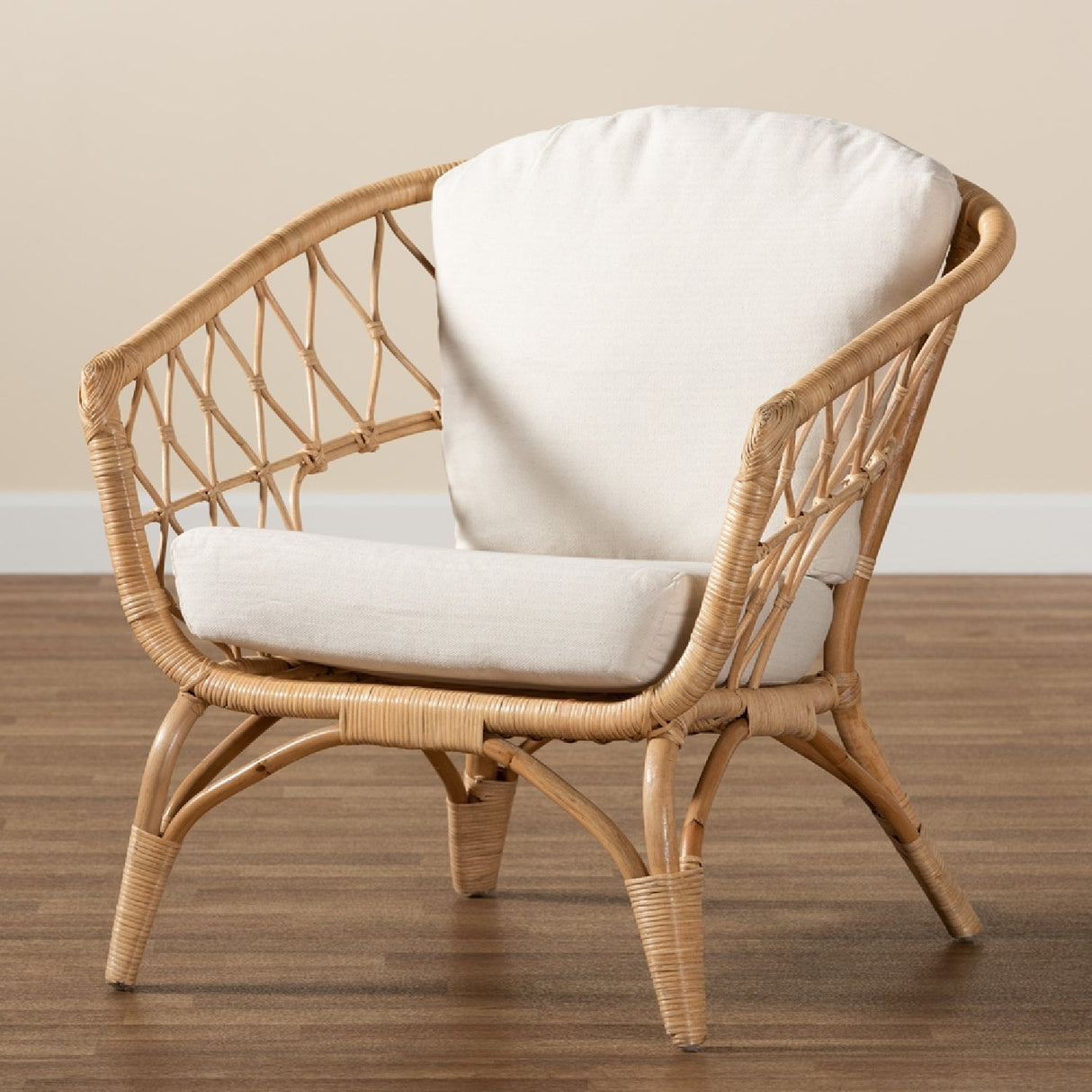 Modern European furniture - Openwork Rattan Accent Chair - www.oroa.com