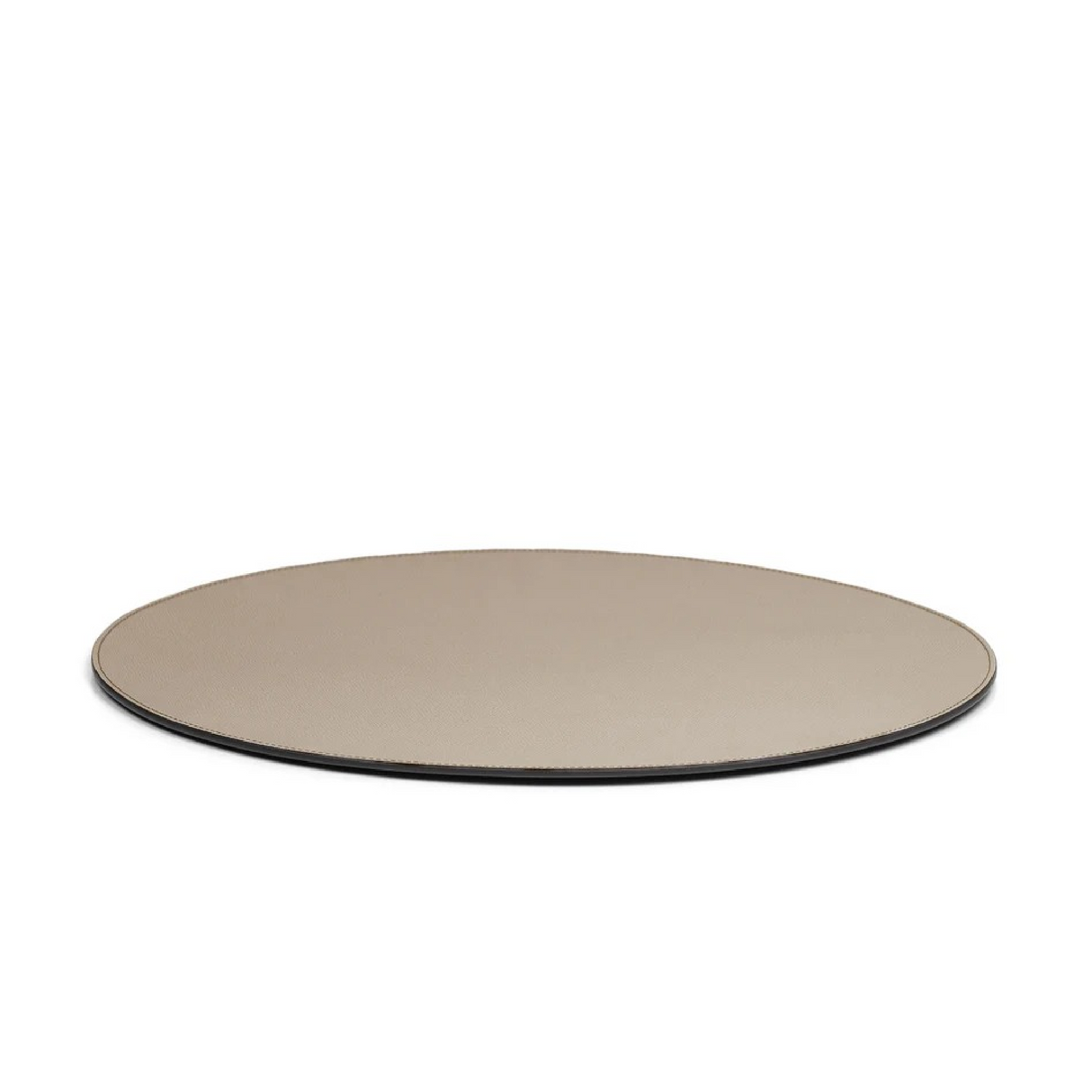 Grained Leather Round Placemat | Pinetti | OROA.com