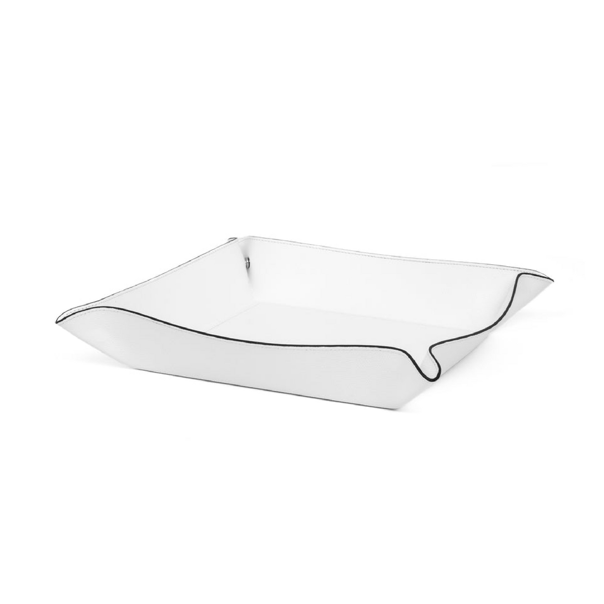 Square Leather Trinket Tray | Pinetti | OROA.com