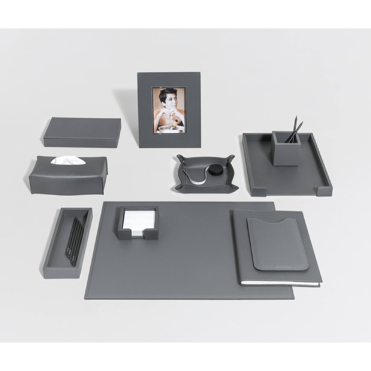 Rectangular Leather Paper Holder | Pinetti | OROA.com