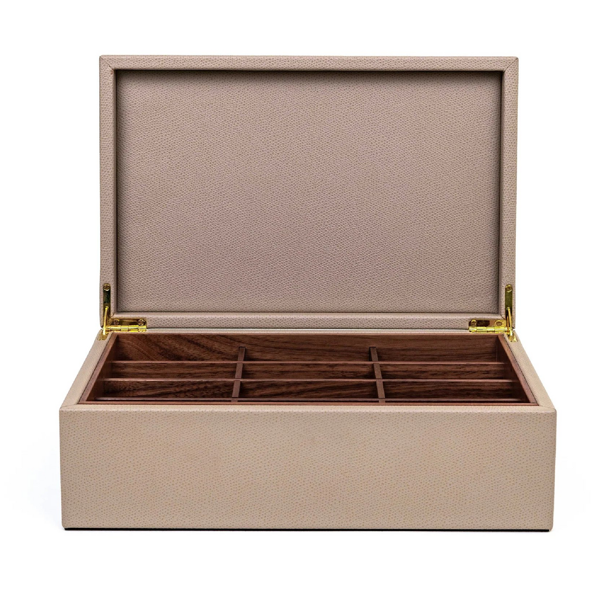 Leather Covered Tea Box Organizer | Pinetti | OROA.com