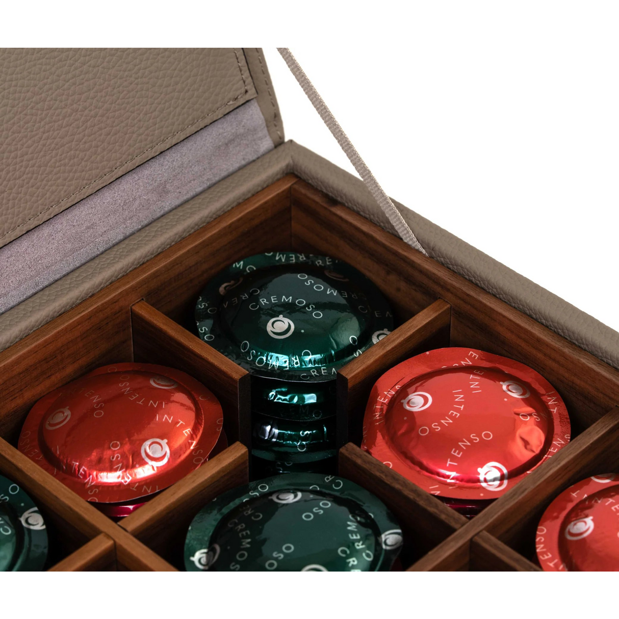 Calf Leather Coffee Pods Box | Pinetti Zenius | Italianfuniture.com