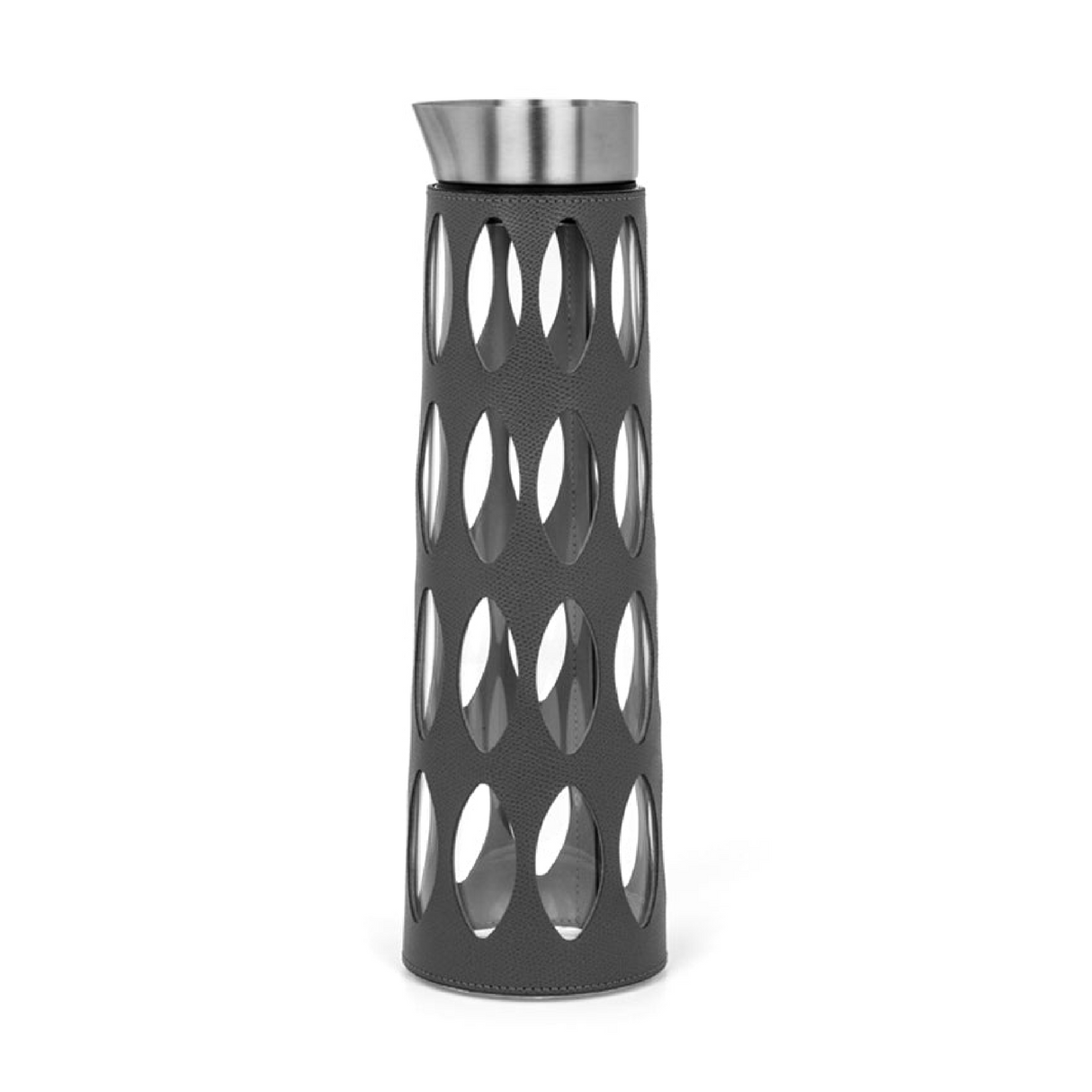 Leather Covered Glass Carafe | Pinetti Marghe | OROA.com
