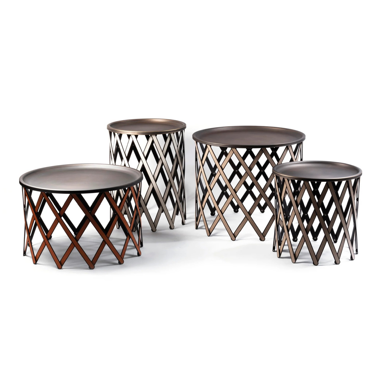 Bronzed Plate Folding Table | Pinetti Safari | OROA.com