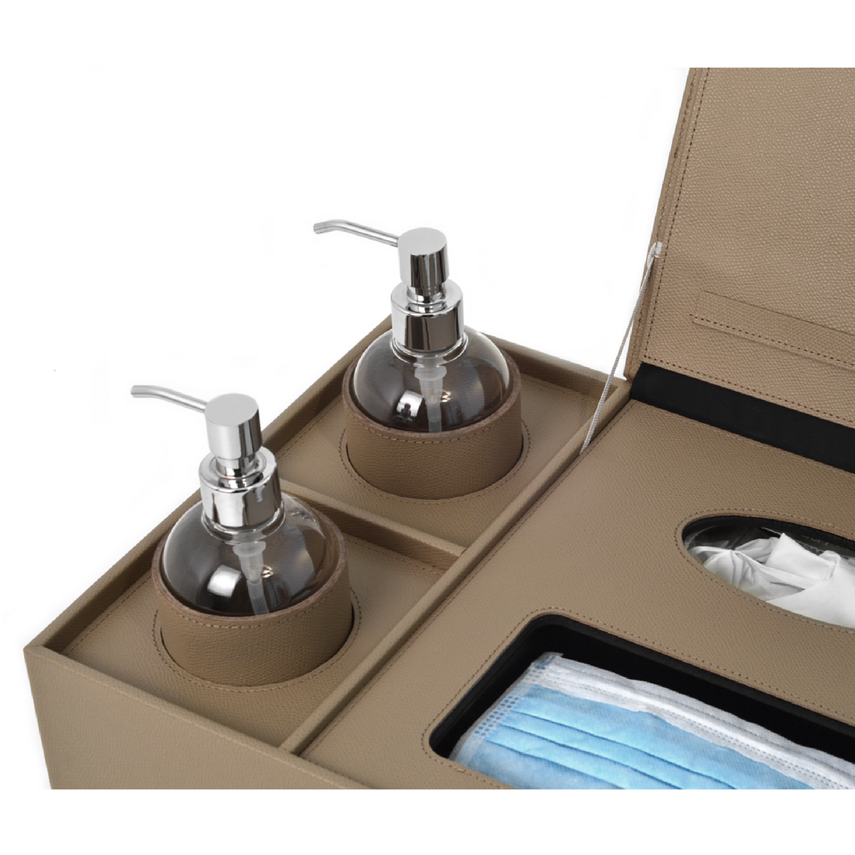 Leather Covered Sanitizing Set | Pinetti Igea | OROA.com