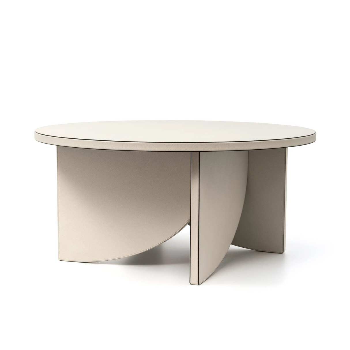 Leather Covered Side Table | Pinetti Helix | OROA.com