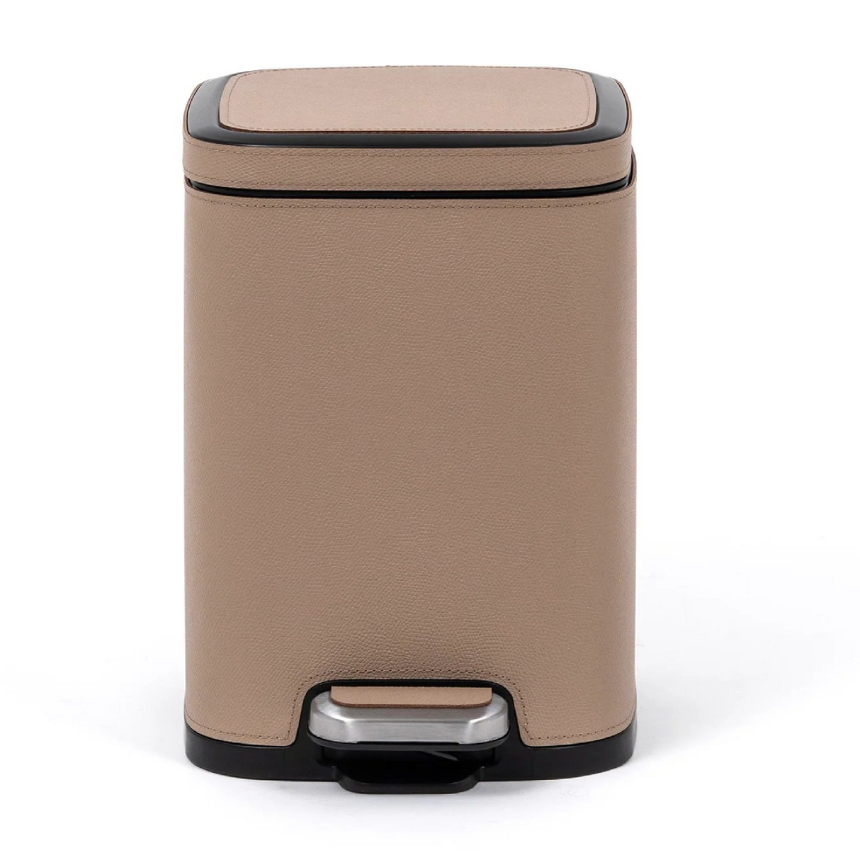 Leather Square Pedal Bin | Pinetti | OROA.com