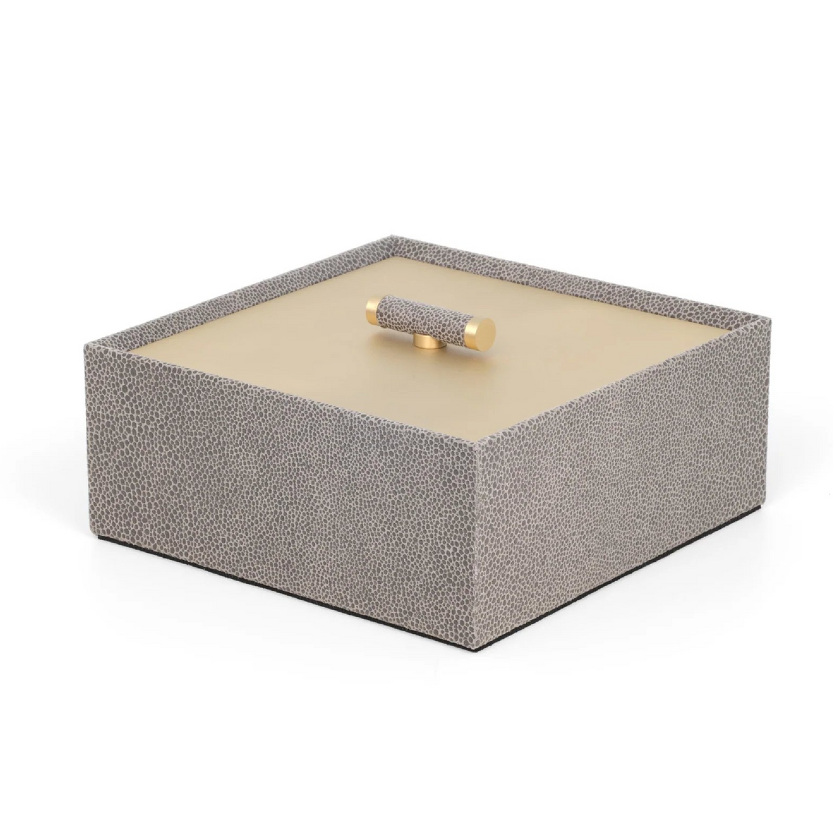 Calfskin Leather Rectangular Box | Pinetti Iside | OROA.com