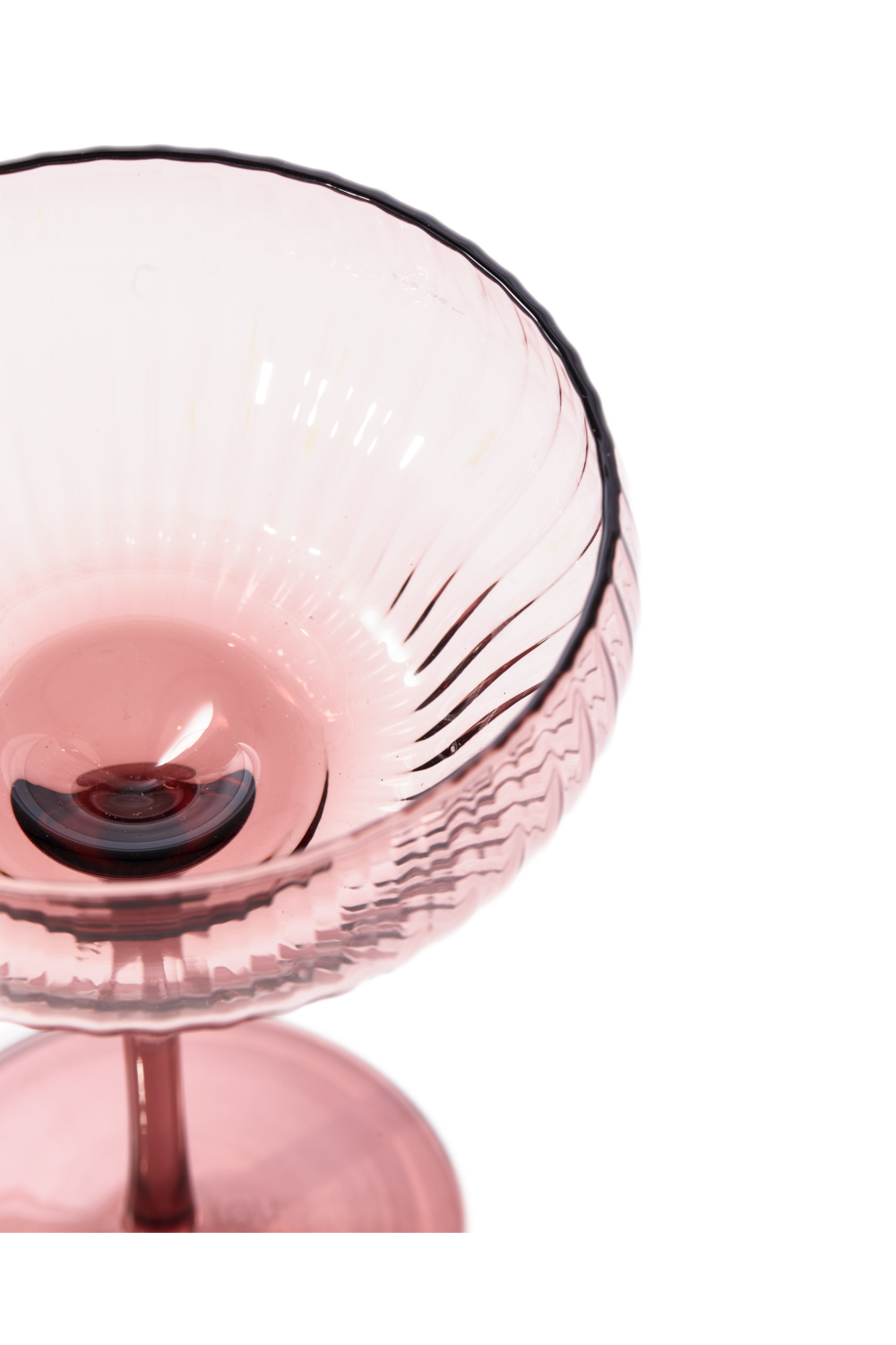Ridged Coupe Glass | Pols Potten Pum | Oroa.com