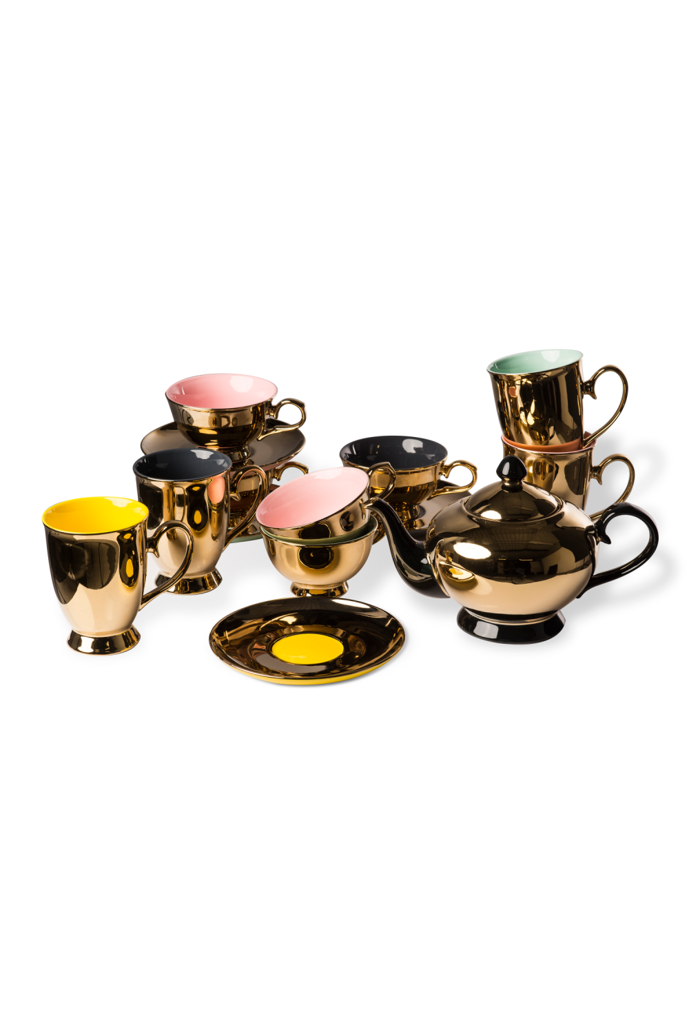 Gold Porcelain Teapot | Pols Potten Legacy | Oroa.com