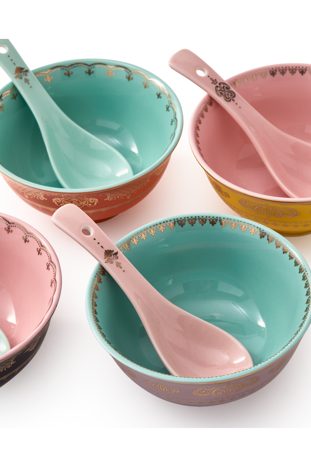 Glazed Porcelain Ramen Bowl Set | Pols Potten Grandpa | Oroa.com
