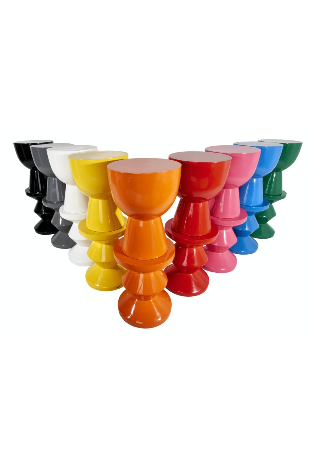 Lacquered Accent Stool | Pols Potten Zig Zag | Oroa.com