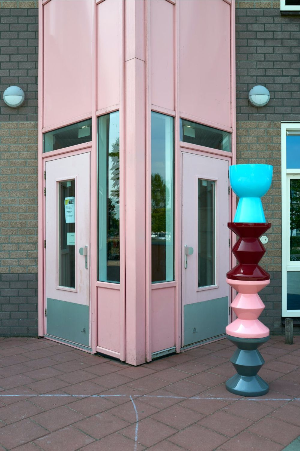 Lacquered Accent Stool | Pols Potten Zig Zag | Oroa.com