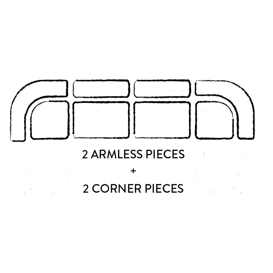 Bouclé Modular Corner Sofa | Oroa.com