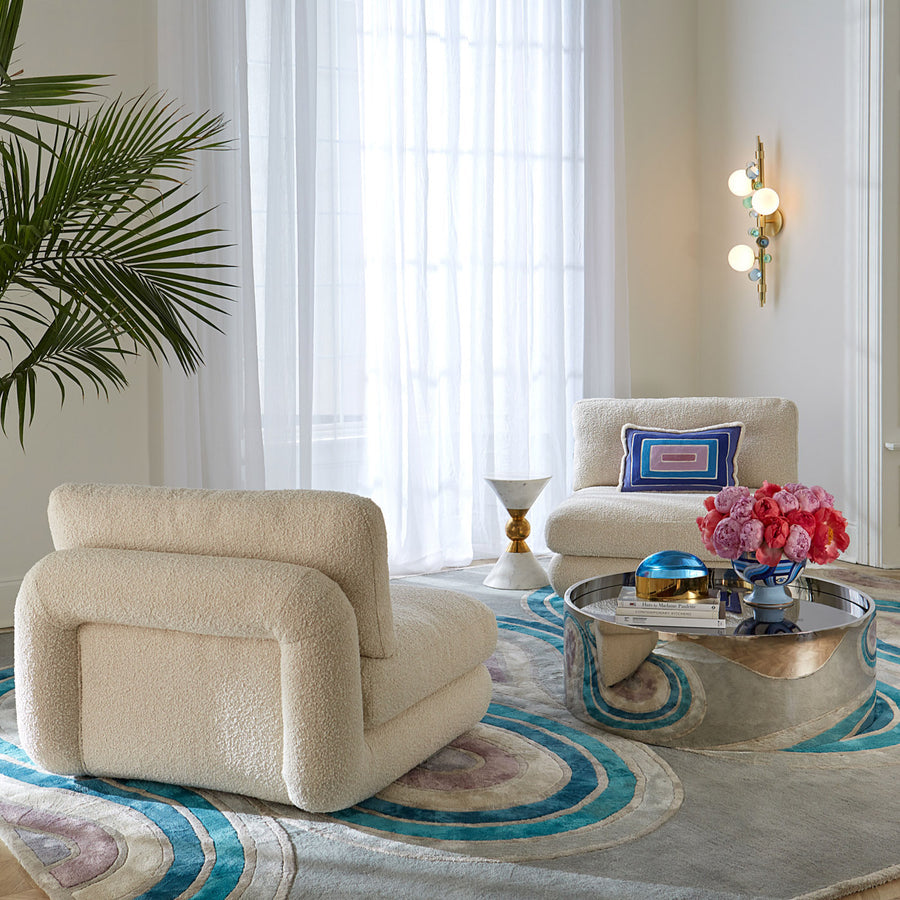 Bouclé Armless Modular Sofa | Jonathan Adler Pompidou | Oroa.com