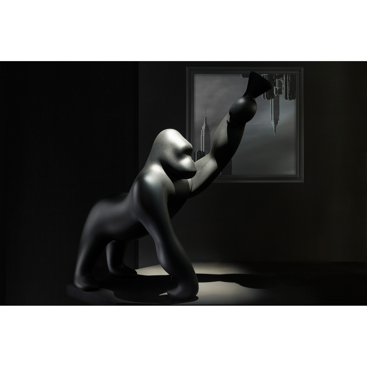 Gorilla Indoor/Outdoor Floor Lamp | Qeeboo Kong | OROA.com