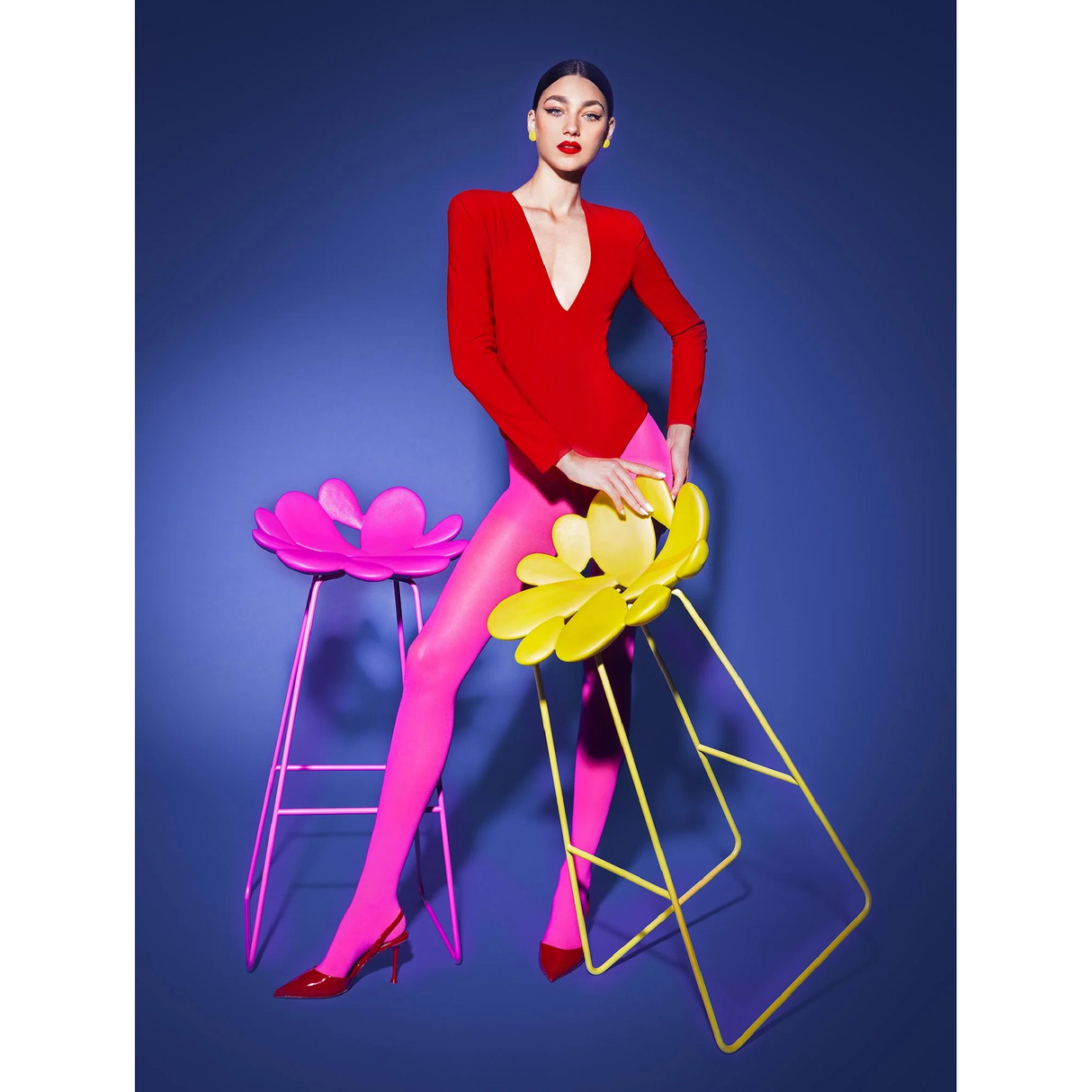 Cactus Design Indoor/Outdoor Stool | Qeeboo Filicudi | OROA.com