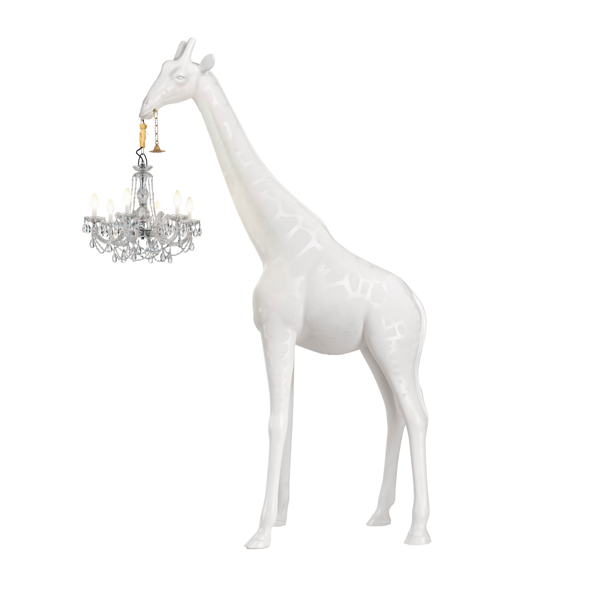 Outdoor Giraffe Statue Chandelier | Qeeboo Giraffe in Love | OROA.com