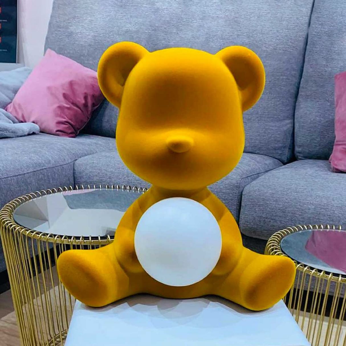 Velvet Rechargeble Table Lamp | Qeeboo Teddy Girl | OROA.com