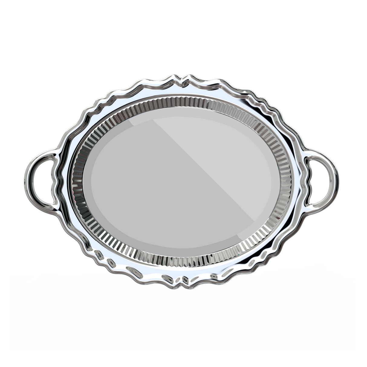 Metallic Tray Wall Mirror | Qeeboo Plateau Miroir | OROA.com