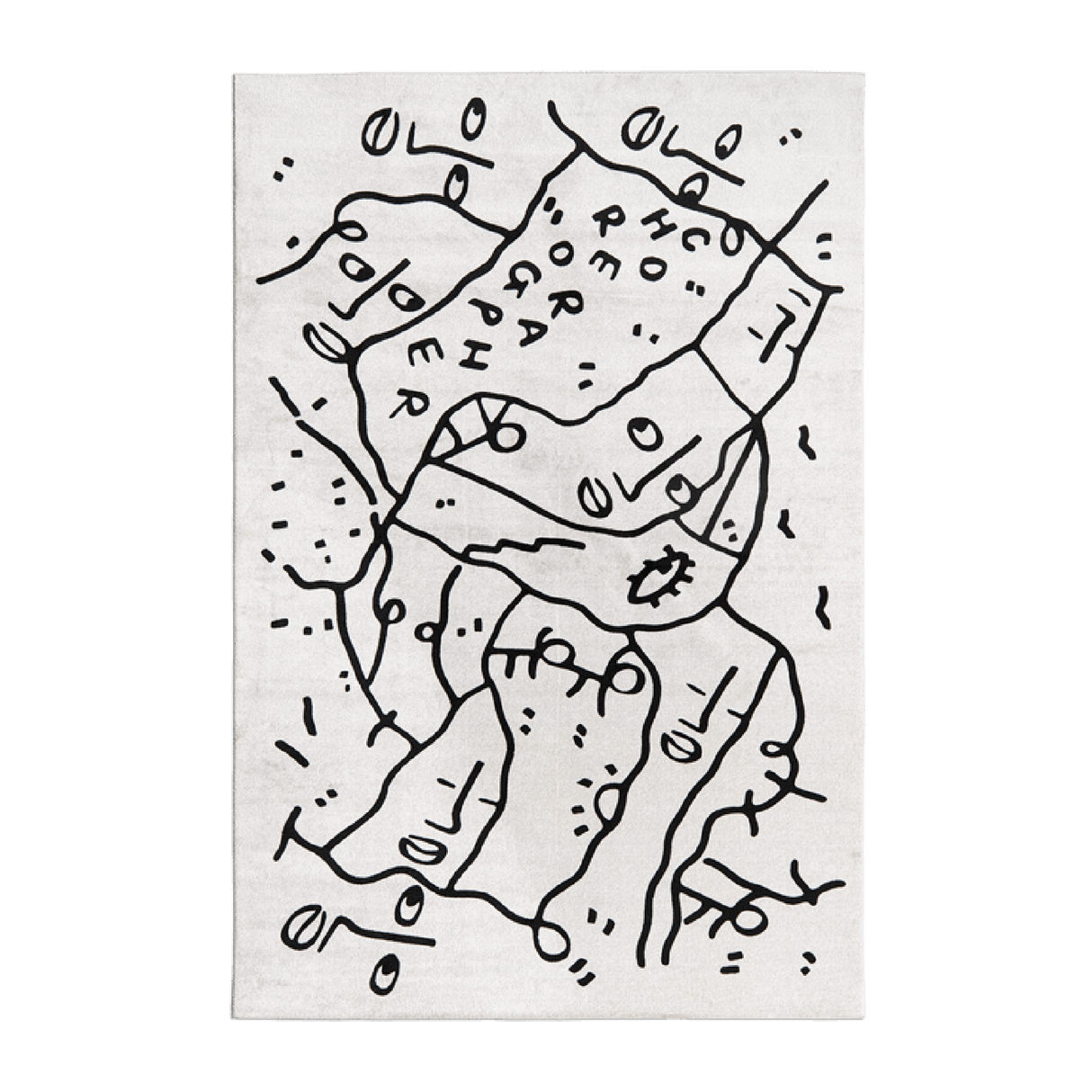 Stylized Drawing Rug | Qeeboo Choreographer | OROA.com