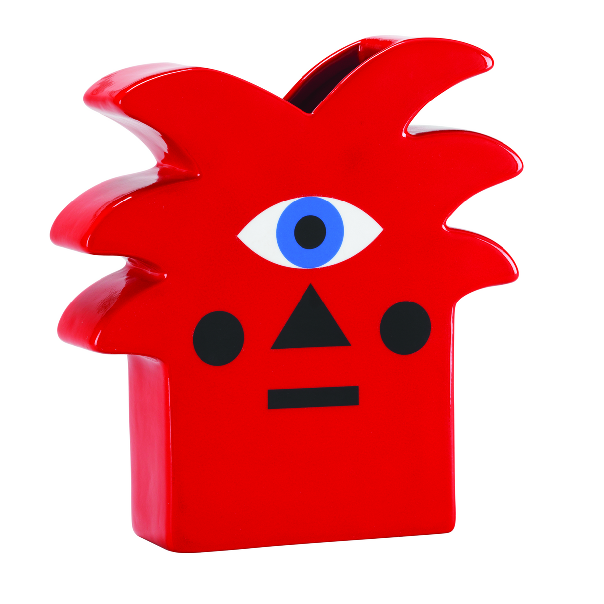 Red Plant Ceramic Vase | Qeeboo Oggian Red Palm | OROA.com