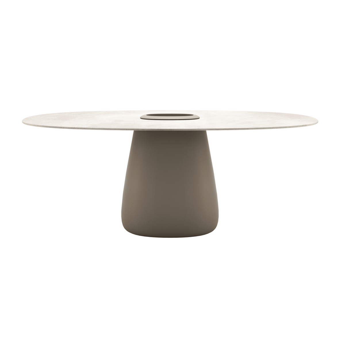 Indoor/Outdoor Bucket Dining Table | Qeeboo Cobble | OROA.com