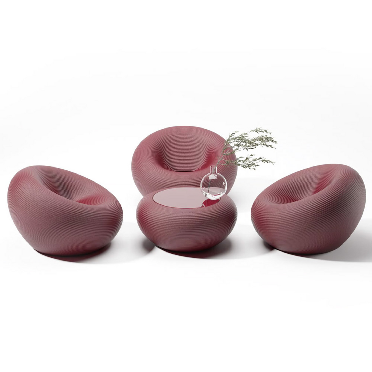 Round Outdoor Lounge Chair | Qeeboo Nami | OROA.com