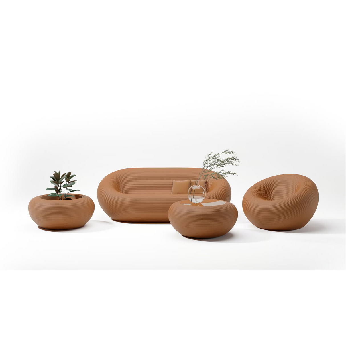 Round Minimalist Planter | Qeeboo Nami | OROA.com