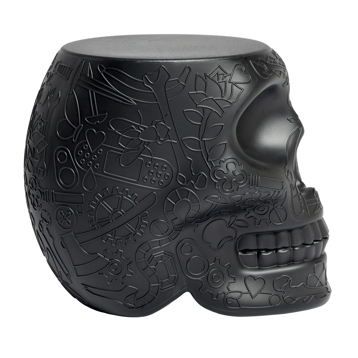Skull-Shaped Stool Side Table | Qeeboo Mexico | OROA.com