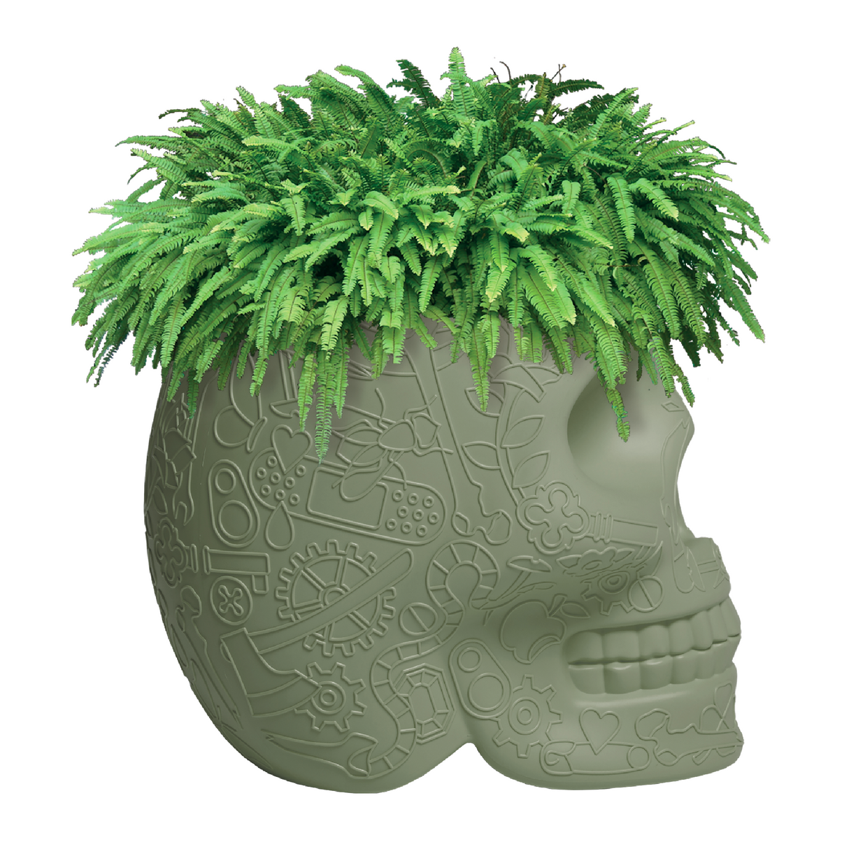 Skull-Shaped Planter Champagne Cooler | Qeeboo Mexico | OROA.com