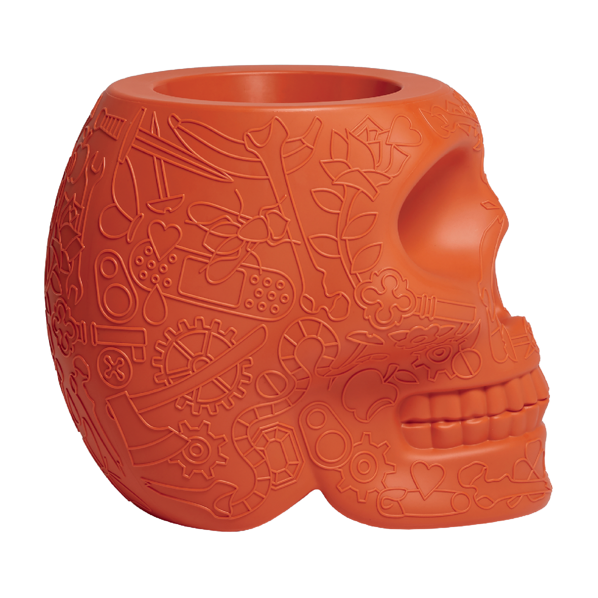 Skull-Shaped Planter Champagne Cooler | Qeeboo Mexico | OROA.com