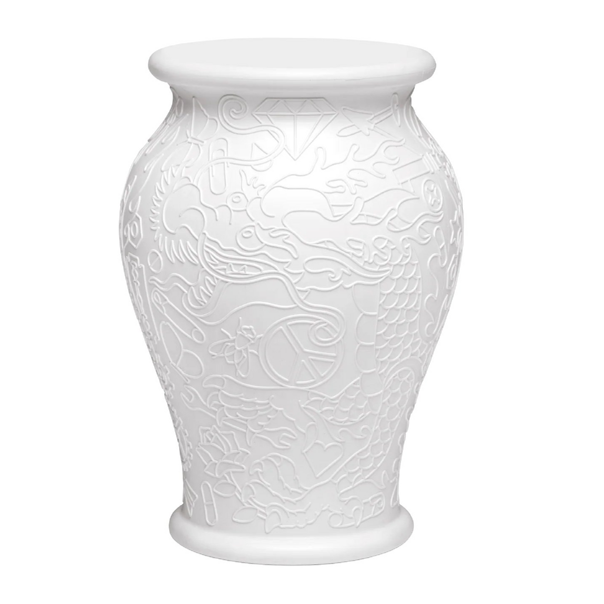Vase-Shaped Stool Side Table | Qeeboo Ming | OROA.com