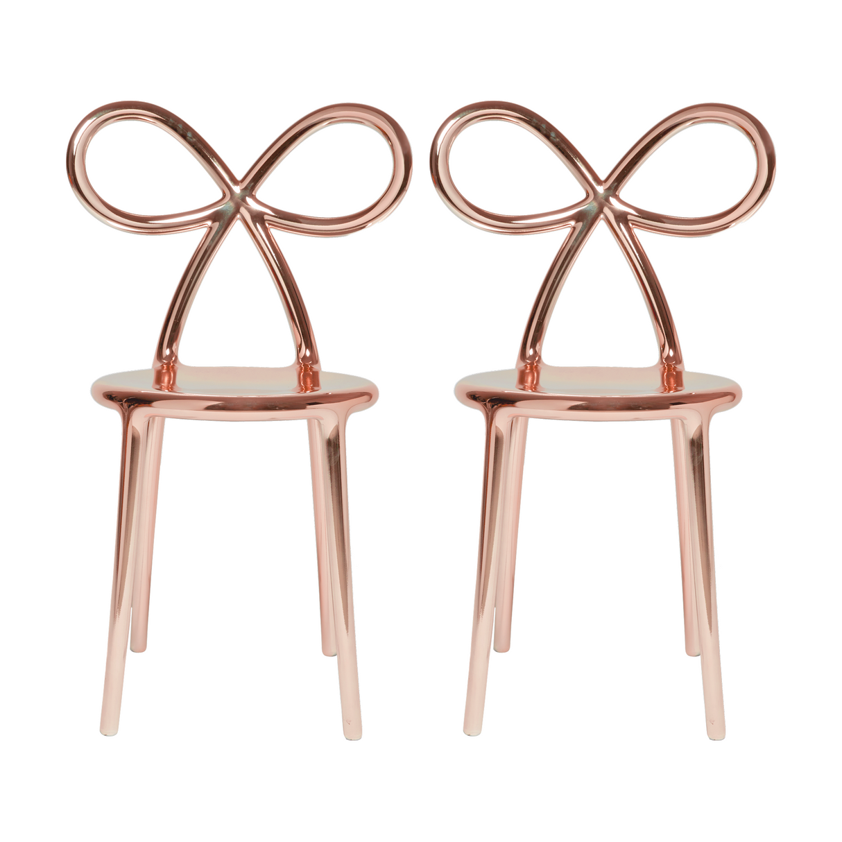 Modern Chic Dining Chair Set (2) | Qeeboo Ribbon | OROA.com