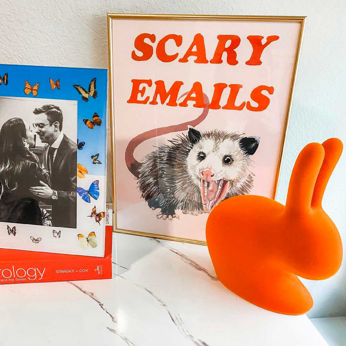 Velvet Sculptural Book End XS | Qeeboo Rabbit | OROA.com