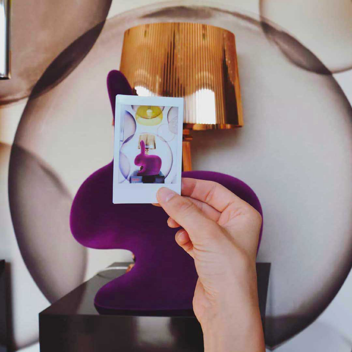 Velvet Sculptural Book End XS | Qeeboo Rabbit | OROA.com