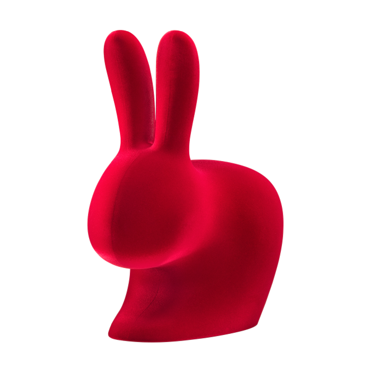 Velvet Sculptured Kid's Chair | Qeeboo Rabbit | Oroa.com