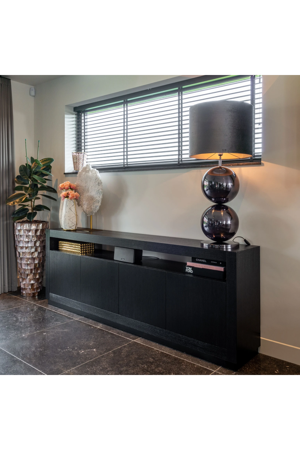 Black Wooden Sideboard | Richmond Interiors Oakura | Oroa.com