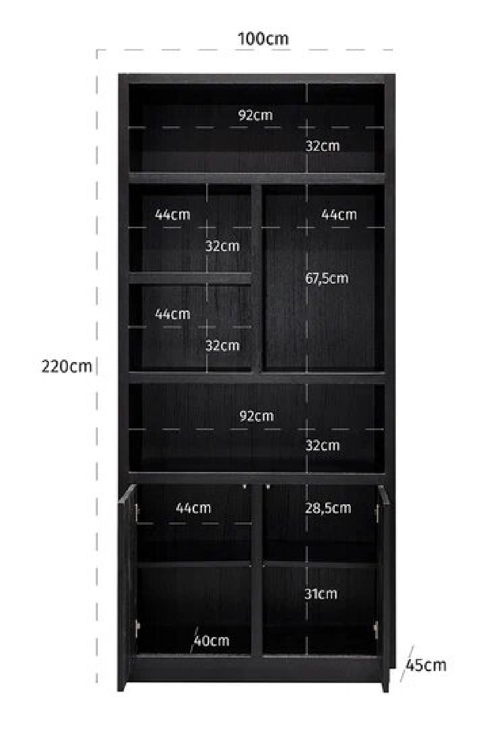 Black Oak Bookcase | Oroa.com