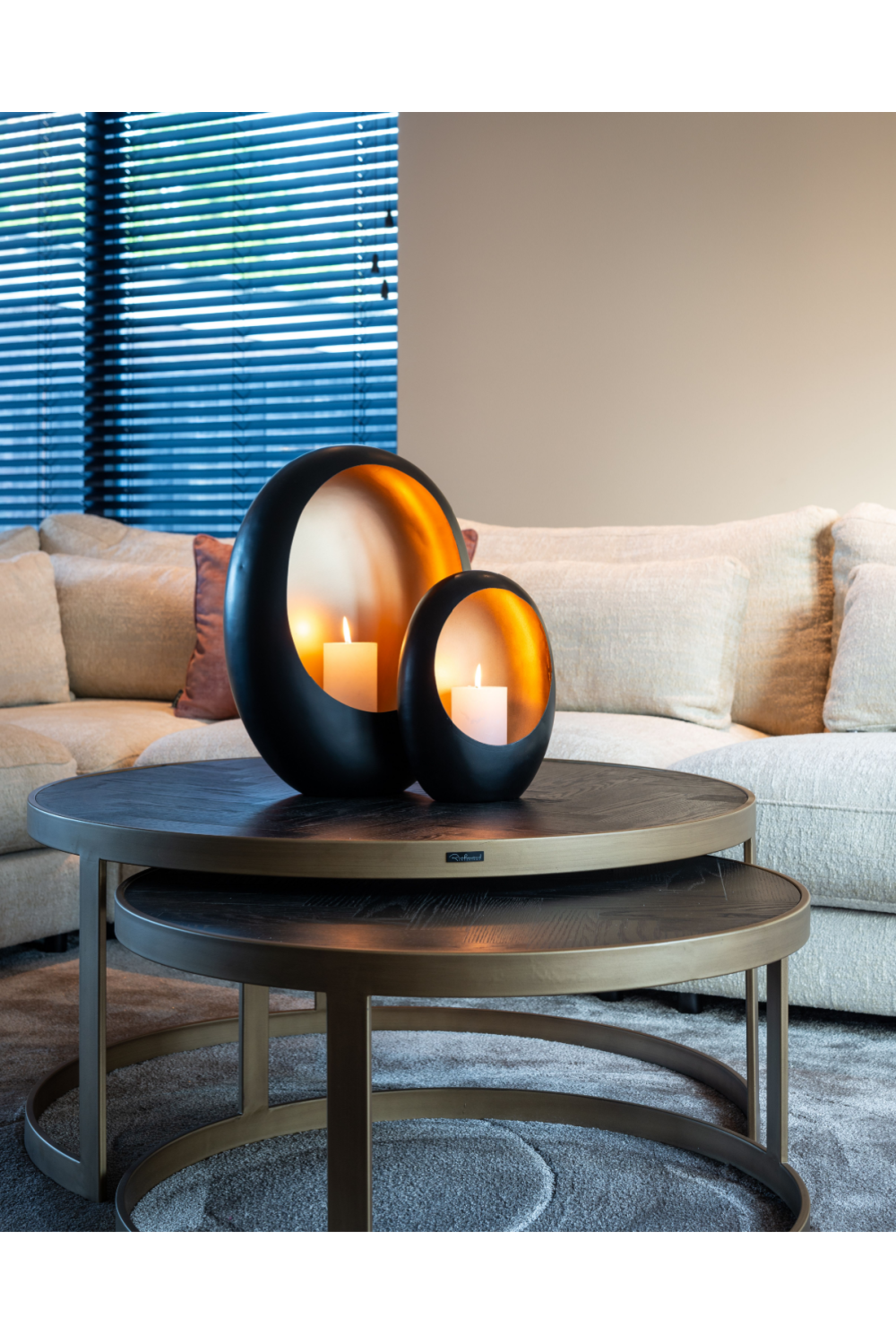 Black Oak Nested Coffee Tables (2) | Oroa.com